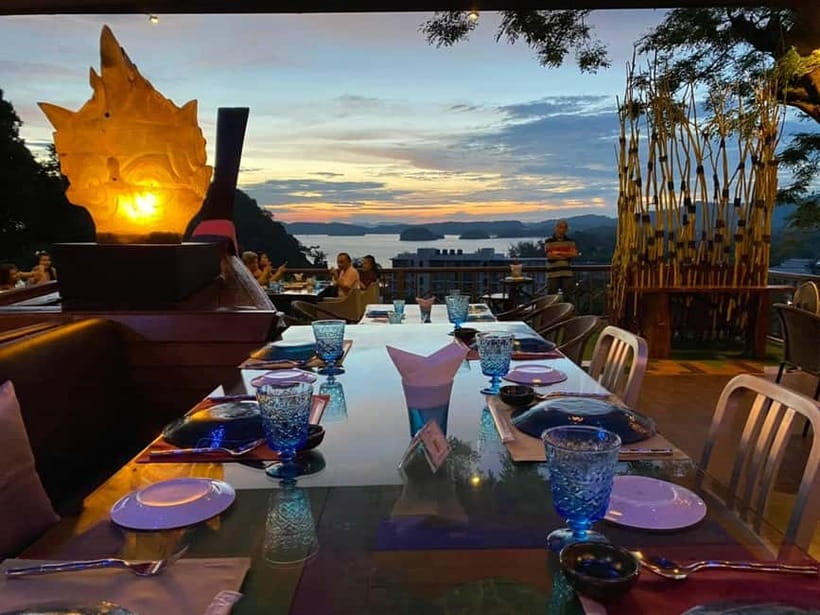 Krabi: Romantic Set-Menu Candlelight Dinner - Lae Lay Grill candlelight setup with mountain views