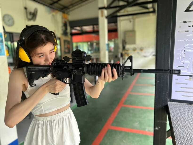 Krabi shooting range(.22 LRM4, .10 bullet) - What you’ll actually do at the shooting range