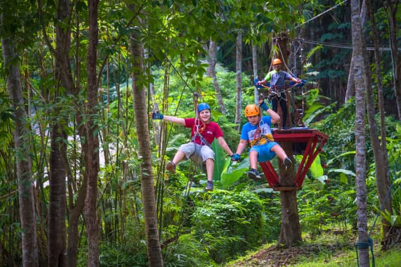 Krabi: Ultimate Zipline Games Challenge - From Your Hotel to the Platforms: The Day in Motion