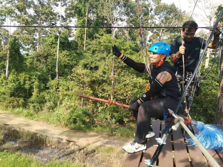 Krabi Zipline adventure - Canopy treetop walk: the part you’ll want for photos and breathing room