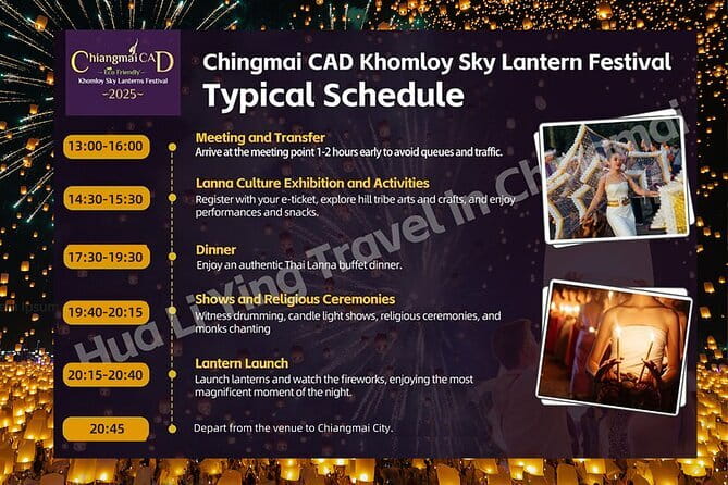 Official Ticket: 2026 Chiang Mai CAD Yi Peng Sky Lantern Festival - Meeting Point and Getting There (Without Hotel Pickup)