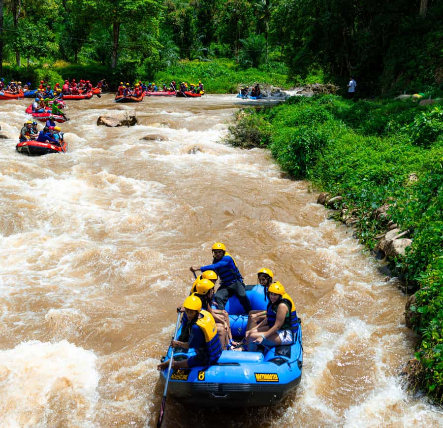 Pa Tong: Rainforest Day Trip with Cave, Rafting, ATV & Lunch - Bamboo rafting first: calmer water to warm up