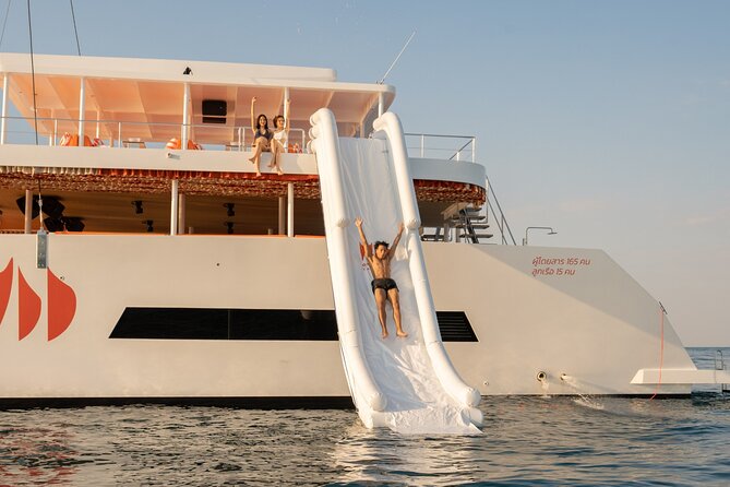 Pattaya: 3 Island-Hopping Full-Day Party Catamaran Cruise - Inside the 82-ft luxury catamaran: comfort details you’ll actually use