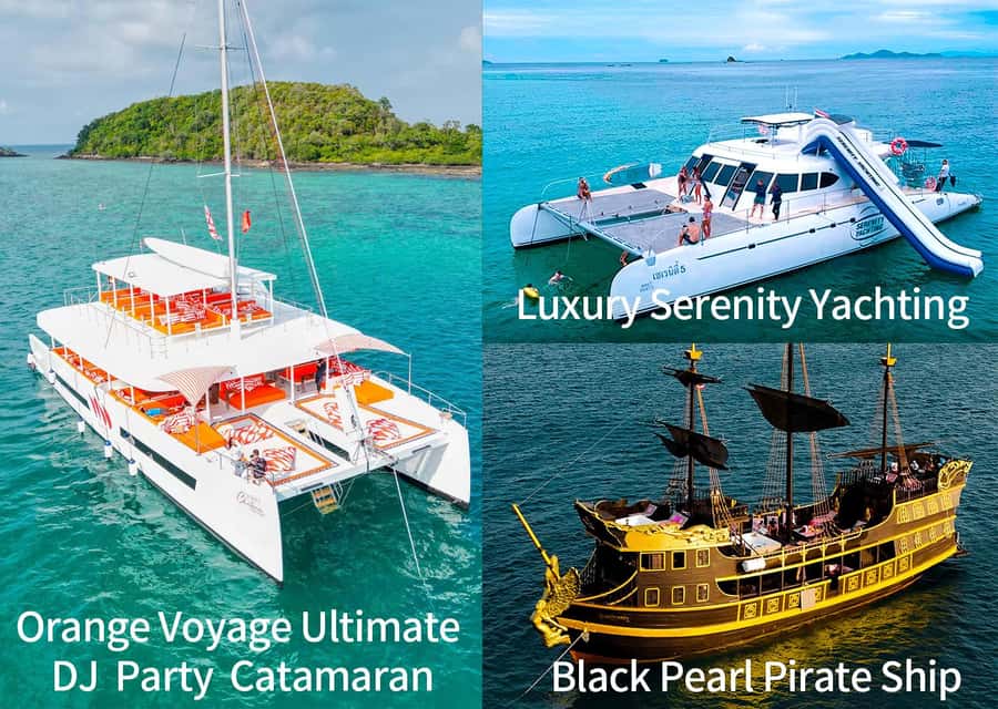 Pattaya: 3 Islands Hopping Day Tour on Catamaran with party - Luxury Catamaran Comfort From Jomtien’s Ocean Marina