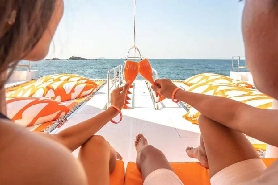 Pattaya: 3 Islands Hopping Day Tour on Catamaran with party - The DJ Pool Party Side: Fun, Loud, and Group-Driven
