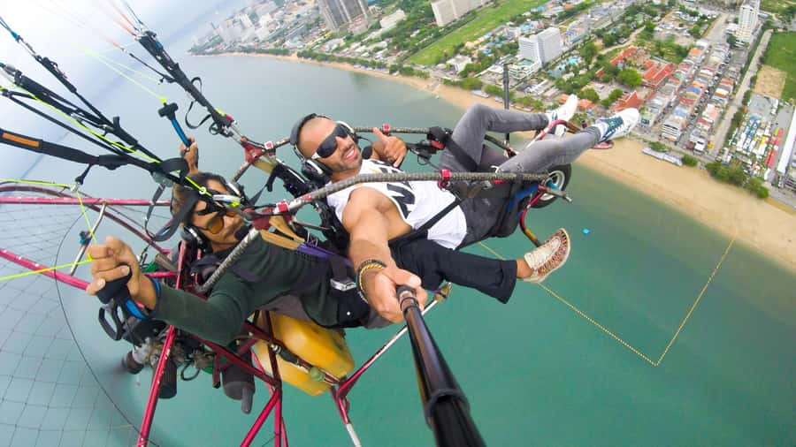 Pattaya: Beach + City Scenic Paramotor Flight by BFA - Pattaya from Above: What a Paramotor Trike Flight Feels Like at 1,000 Feet