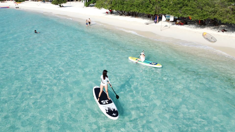 Pattaya Island Trip With Drone Photos and lunch. - Clear kayaking and stand-up paddleboarding without the stress