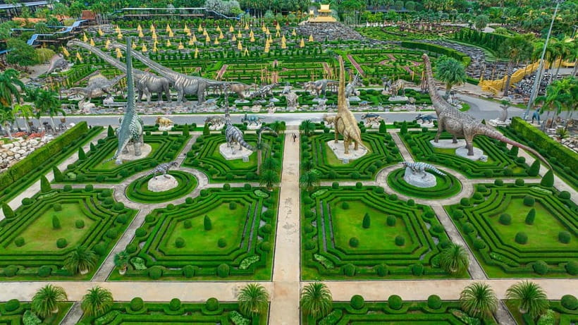 Pattaya: Nong Nooch Tropical Garden Ticket - Dinosaur Valley: the big pull for families and curious adults