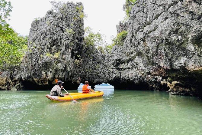 Phang Nga Bay and James Bond Island with Canoeing By Big Boat - Stop 1: Panak Island Canoeing in Caves and Mangrove Areas