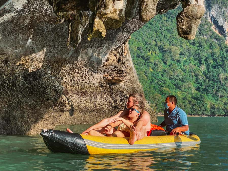 Phang Nga Bay Day Tour & Canoeing by Big Boat (Not crowded) - Hong Island Kayaking: Limestone Formations That Play Tricks on Your Eyes