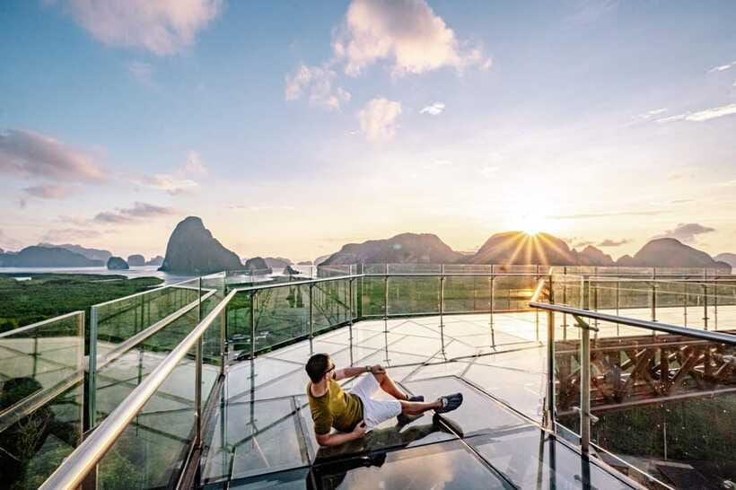 Phang Nga Bay: Skywalk at Samet Nangshe Entry Ticket - The view itself: mangrove rivers and limestone karst from above