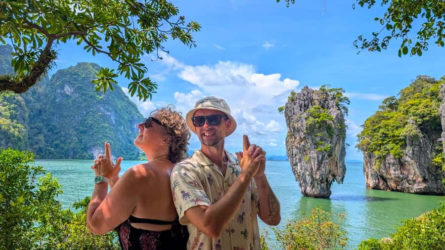 Phang Nga: Private Longtail Boat to James Bond & Koh Panyi - Koh Tapu: the James Bond photo stop you can actually swim from