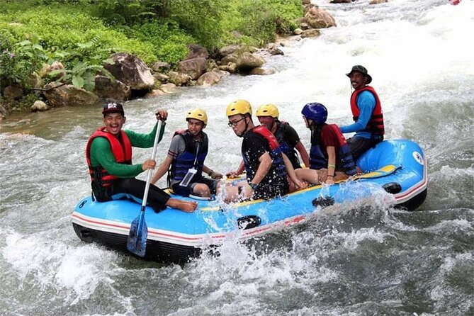 Phang Nga Tour with White Water Rafting and Zipline - Waterfall time to reset after the action