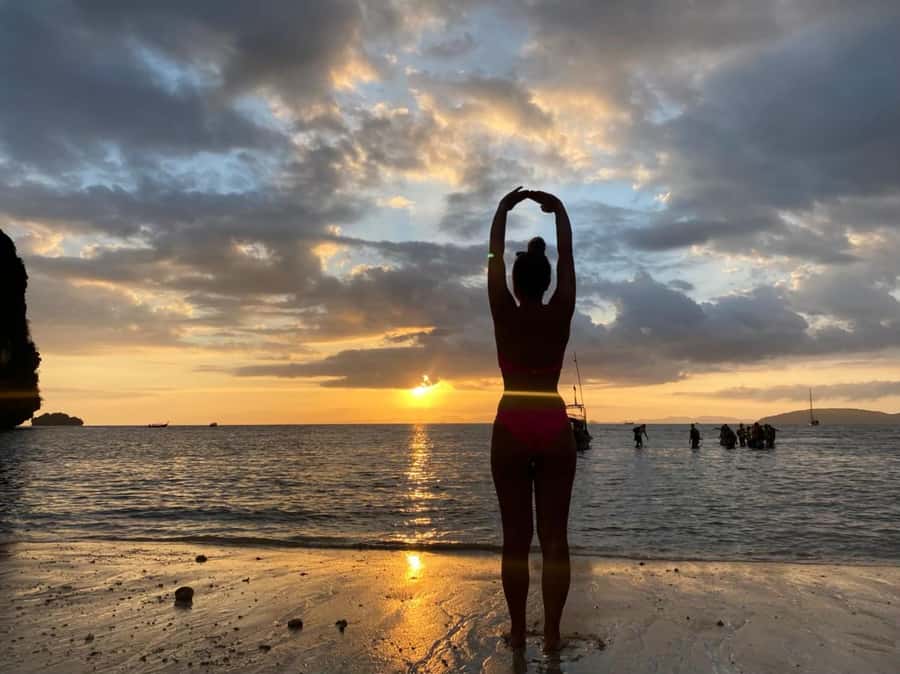 Phi Phi & 4 Islands sunset tour plus bioluminescent plankton - Viking Cave and Ko Phi Phi Le: quick underwater time, big scenery