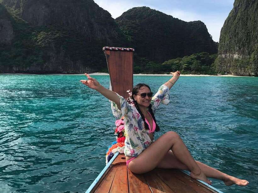 Phi Phi: 7 Islands longtail boat with Sunset and Plankton - Pileh Lagoon snorkel: Great water, but expect short time