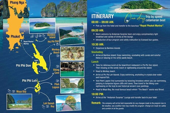 Phi Phi & Bamboo Islands Escape by Luxury Catamaran - A Full-Day Loop That Hits the Classics Without Endless Waiting