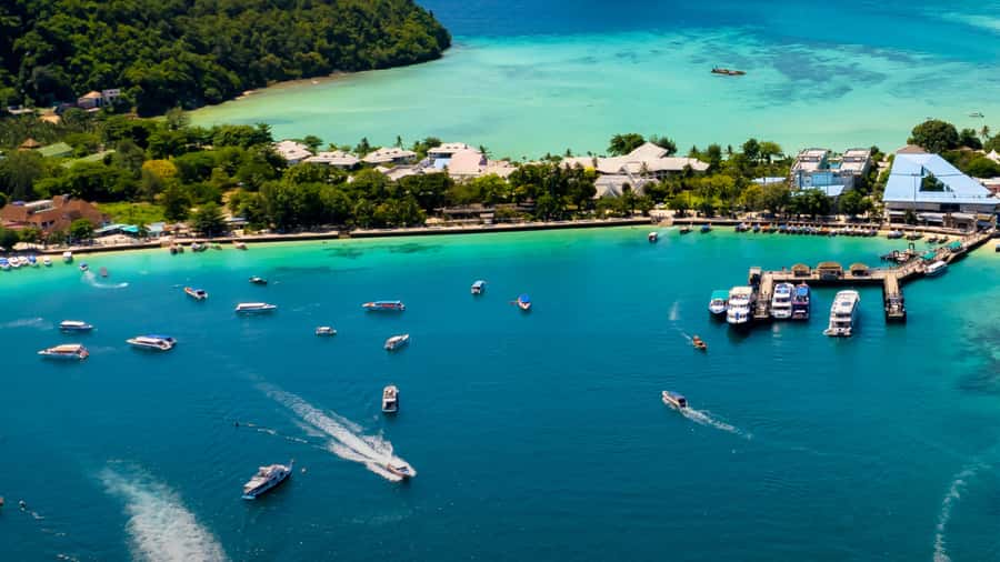 Phi Phi Island Highlights: Cruise, Snorkel & Buffet Lunch - Viking Cave viewpoint: a short stop that adds variety