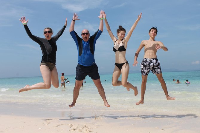 Phi Phi Islands Day Tour Bamboo and Maya Bay with Lunch By Speedboat - Pileh Bay Lagoon From the Boat: Jump or Stair-Entry