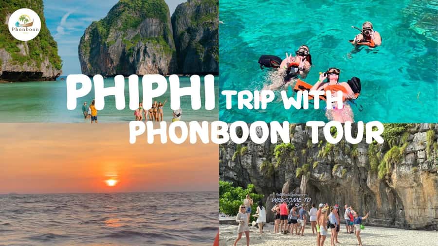 Phi Phi: Longtail Boat Full-Day Tour with Sunset - Monkey Beach and Viking Cave: Wildlife Meets Limestone Legends
