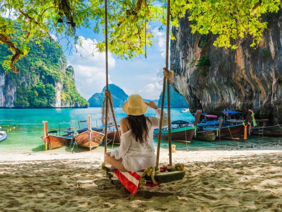 Phuket: 4 Islands Krabi Adventure & Snorkeling Day Tour - Hong Islands: lagoon time, snorkeling nearby, and the 360° payoff