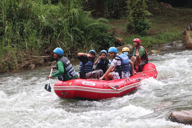 Phuket Adventure with White Water Rafting, Monkey cave and Zip Line+Optional ATV - Zip Line 150 Meters Over Trees: Fun Speed With a Hard Weight Limit