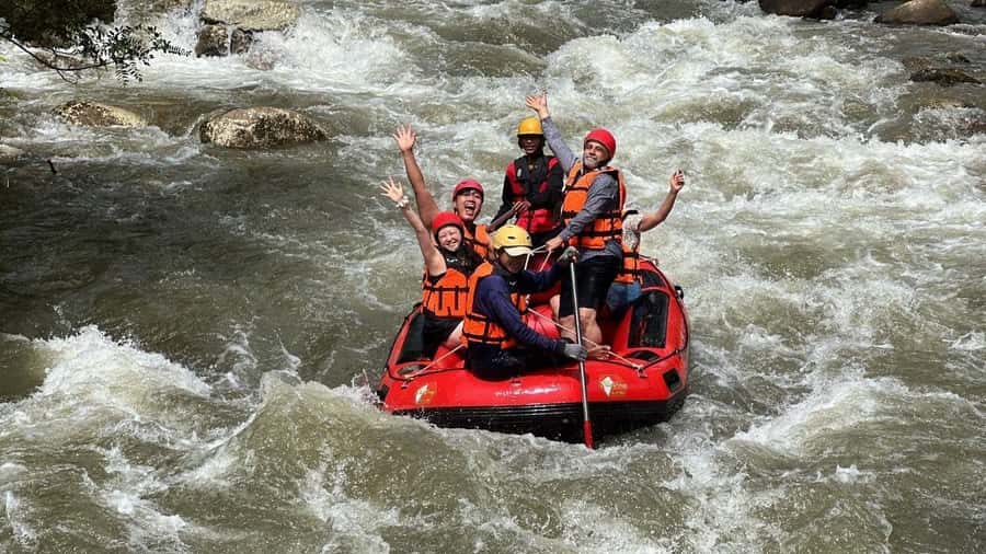 Phuket: Bamboo Rafting 5KM + ATV 30MIN with Adv Raft Option - Suwankuha Temple and Monkey Cave: culture in the middle of the trees