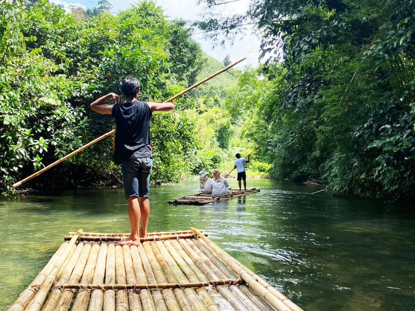 Phuket: Bamboo Rafting, Monkey Cave, and ATV Option - Waterfall walk and swim: the self-guided trail segment