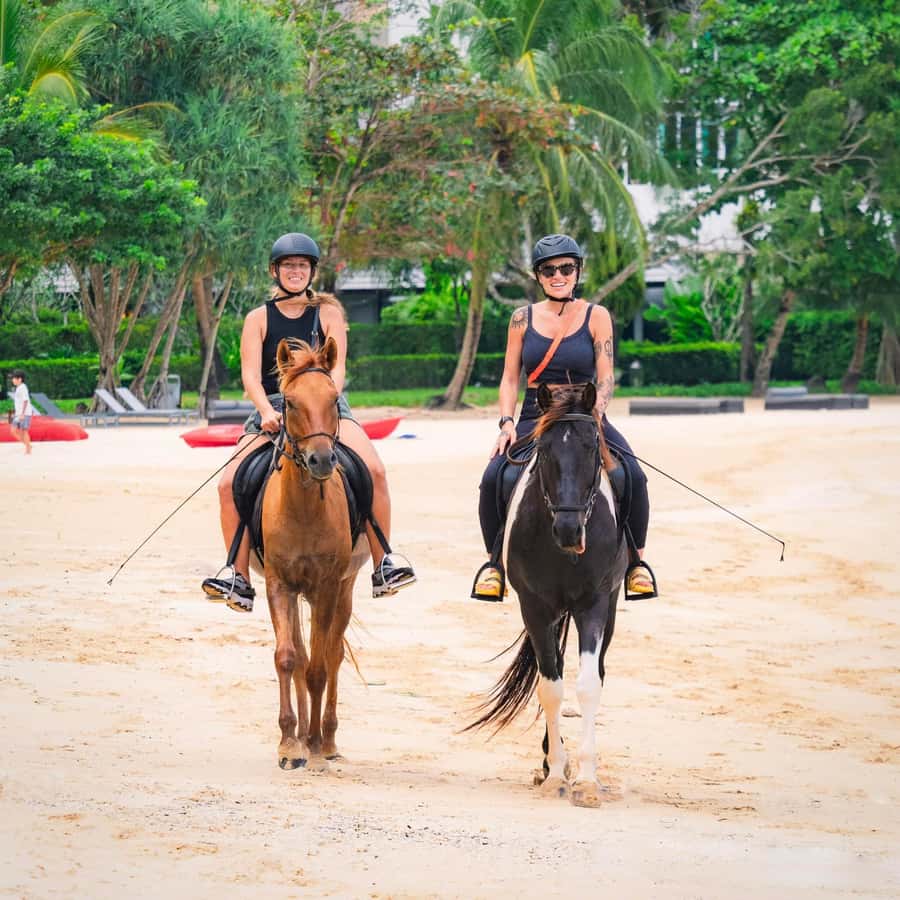 Phuket Beach Horseback Adventure - How the Ride Works: Gardens, Then the Sand