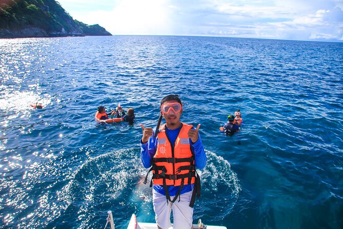 Phuket Catamaran Snorkel & Sunset: Coral & Racha - Coral Island afternoon: two hours to beach, swim, and breathe