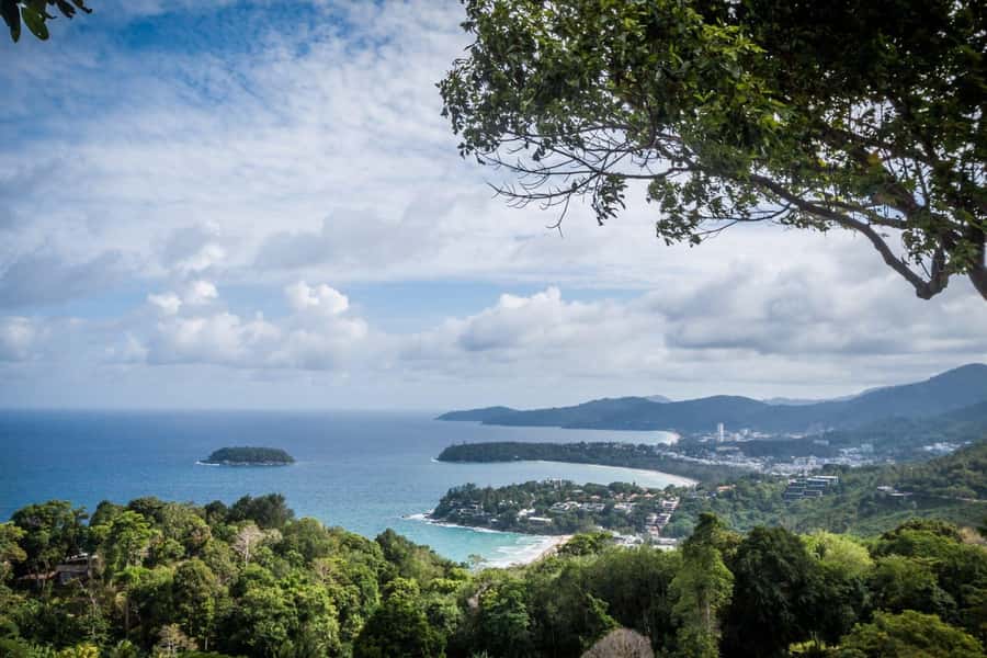 Phuket City Tour with ATV Adventure and Elephant Feeding - Getting Your Bearings: Karon View Point and Windmill Viewpoint