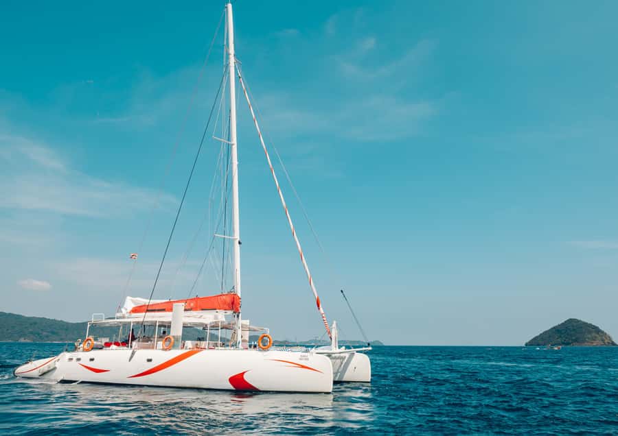 Phuket: Coral, Racha, Promthep Island Catamaran Trip & Lunch - Water Sports on the Side: Choose Your Level