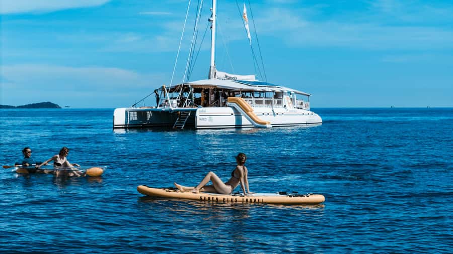 Phuket: Coral & Racha Sunset Luxury Catamaran Party Cruise - Food and drinks on board: where you’ll feel the value