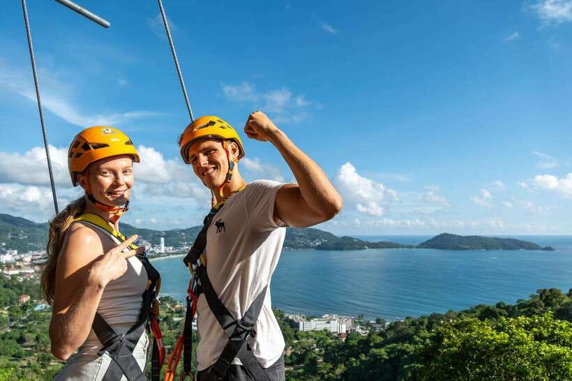 Phuket: Erawan Zipline Adventure with Ocean Views in Patong - Safety Setup: Harnesses, Briefings, and Trained Guides