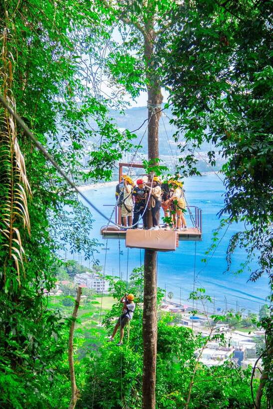Phuket: Erawan Zipline Adventure with Ocean Views in Patong - The Course Itself: Jungle Canopy, Sky Bridges, and Ocean Glimpses