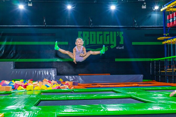 Phuket Full Day Froggy Fun Park Pass - Kids’ zone skills: donut slide, 4-level labyrinth, zipline, and big lego