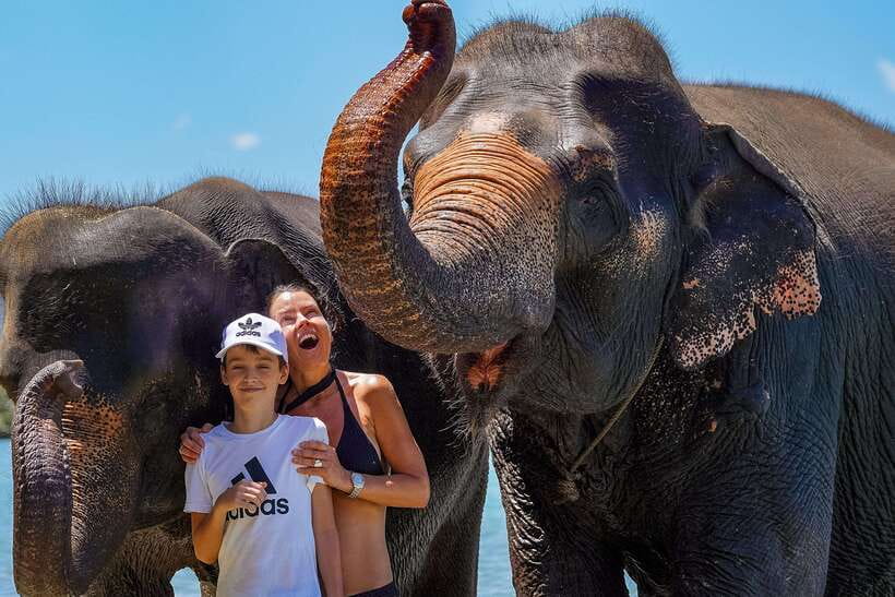 Phuket: Happy Hour Feed and Rain Shower with Elephant - Rain shower time: bring a towel, and expect to get wet