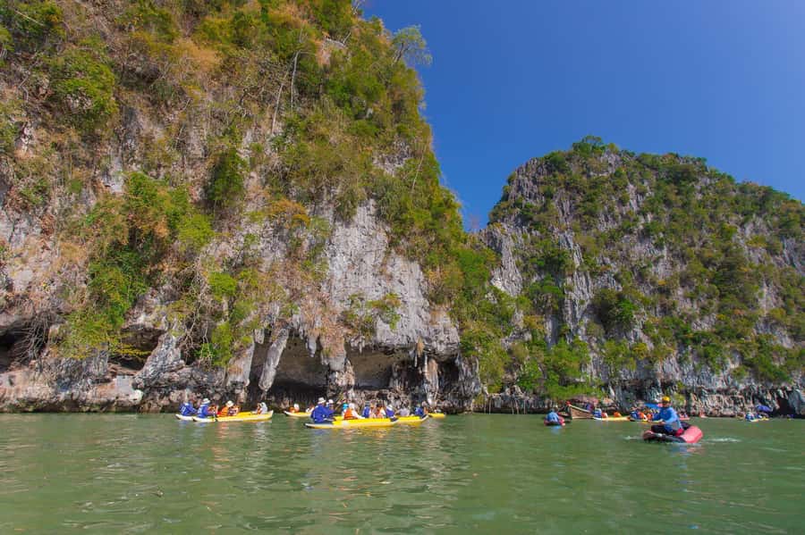 Phuket: James Bond and Khai Islands Day Trip by Speedboat - Hong Island kayaking in mangroves: the calmer middle chapter