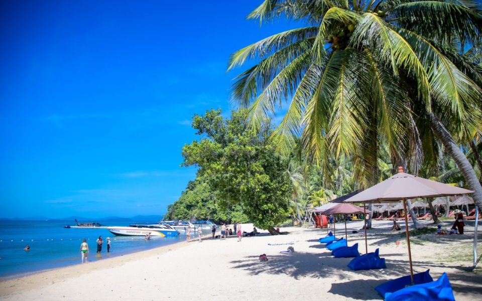 Phuket: James Bond and Laem Haad Beach by Speedboat - Private Palm Beach on Yao Yai: Floating Water Park Fun