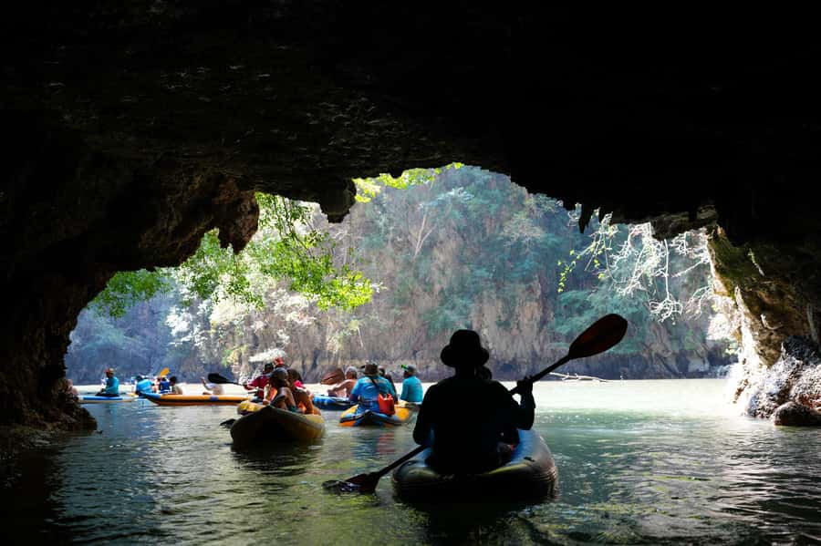 Phuket: James Bond Day Tour and Canoeing by Big Boat - Panak Island canoeing: mangroves, cave vibes, and careful navigation