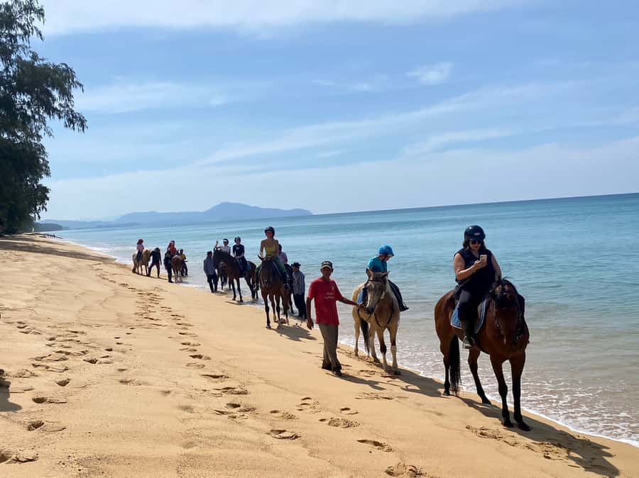 Phuket: Kamala Beach Horse Riding Activity - Horse care at the end: feeding, showering, and the real connection
