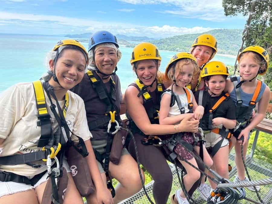 Phuket: Kamala SkyRush Zipline and ATV Adventure - The zipline sequence: canopy flying, sky bridges, and abseils