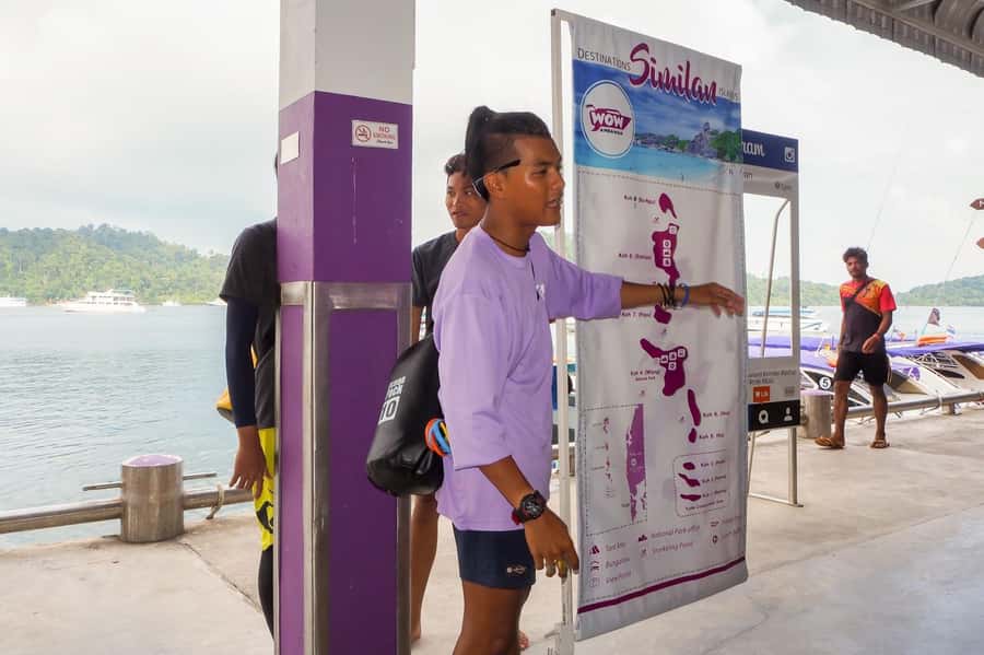 Phuket/Khao Lak: Speedboat Snorkel Tour to Similan Islands - Getting to the pier: van pickup, safety talk, and a fast-boat tempo