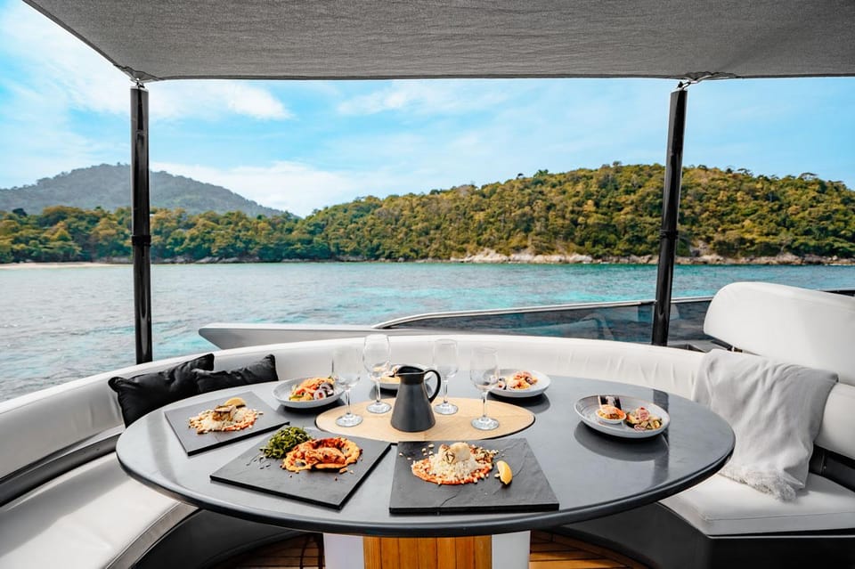 Phuket: Luxury HYPE Yacht to Phang Nga Bay and Hong Island - Koh Lao Lading: limestone scenery with a refreshing swim break