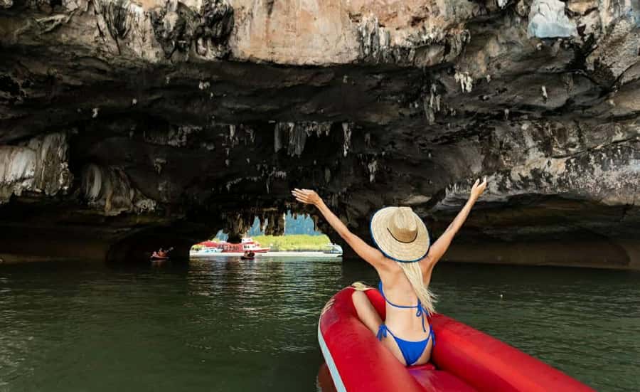 Phuket: Premium Day Trip to James Bond - Naka Island - Rang Yai Island: sunbathe or snorkel the reef
