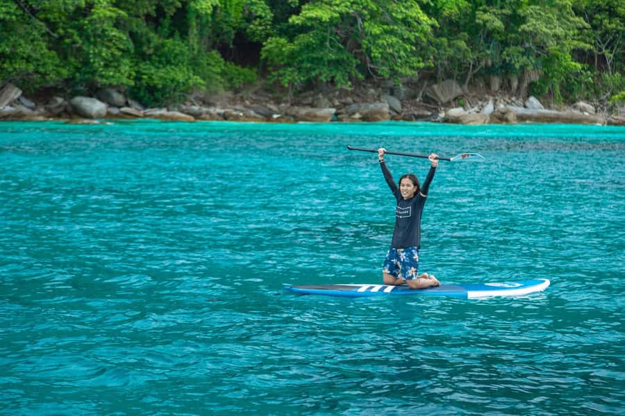 Phuket: Racha Islands Premium Tour with Snorkel & Lunch - Pirates Beach on Racha Noi: turquoise water plus a real viewpoint reward