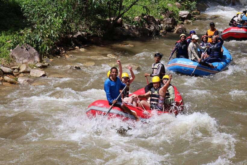 Phuket: Rafting 5KM and ATV Ride 30MIN Adventures - Waterfall stop: bring your towel and accept weather can change plans