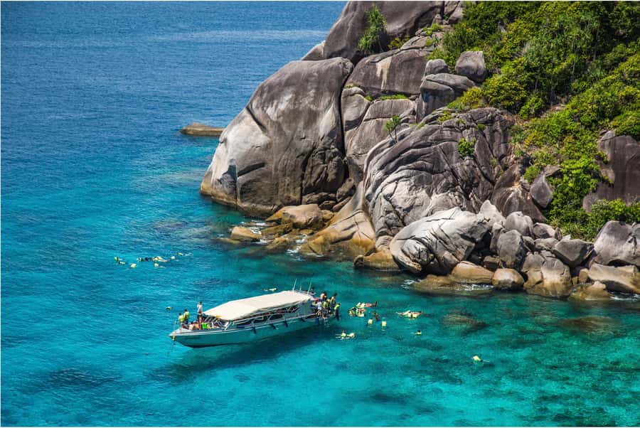 Phuket: Similan Islands Day Tour by Speedboat with Lunch - Sailing Rock on Island No.8: swimming, photos, and the viewpoint climb