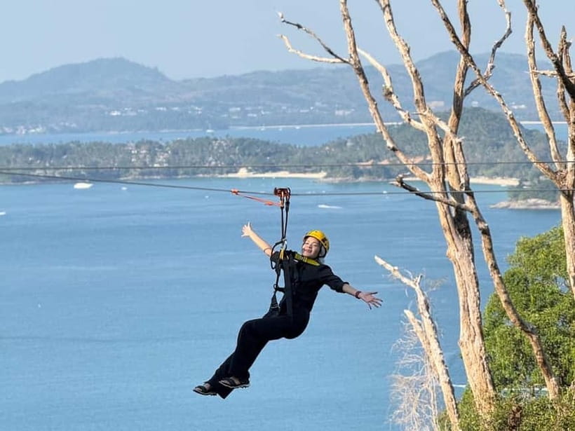Phuket: Skyline Flying Zipline by the Sea Experience - The Superman and Honeymoon lines: What you actually feel