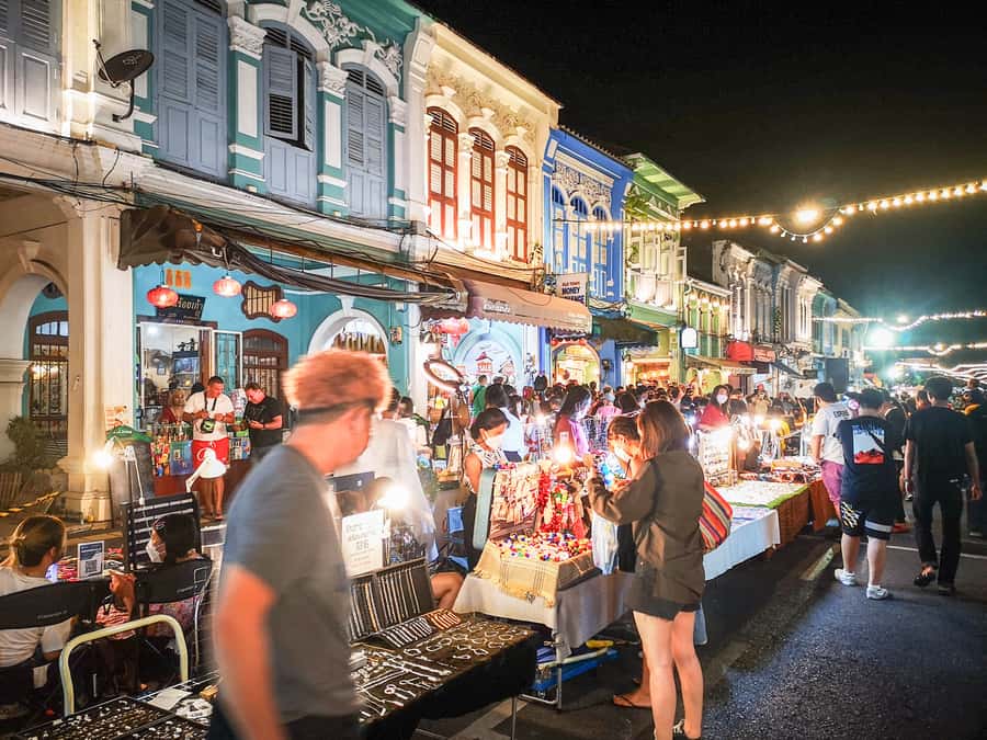 Phuket: Southern Thai Flavors Food Tastings Tour - Thalang Road architecture and boutique-shop strolling