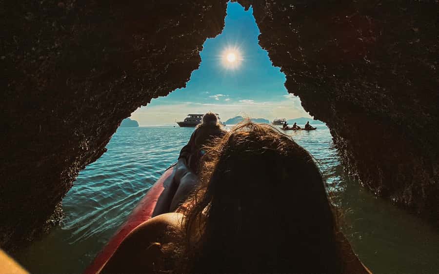 Phuket: Sunset Dinner in Phang Nga Bay by Big Boat - Hong Island canoe paddling: calm water, guided effort